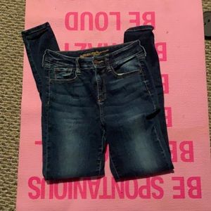 Dark blue jeans